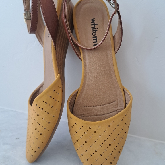 whitemt. Womens Flats Sz 8 Mustard - Picture 4 of 8